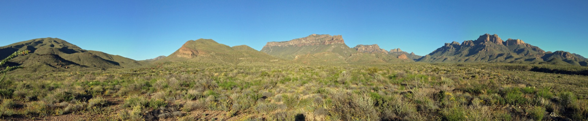 Chisos Mountains at sunrise, Big Bend National Park