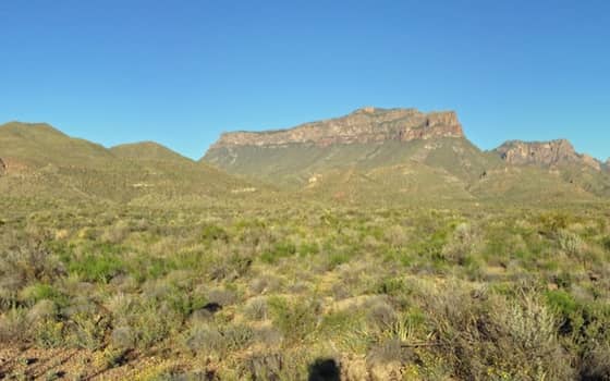 Chisos Mountains at sunrise, Big Bend National Park