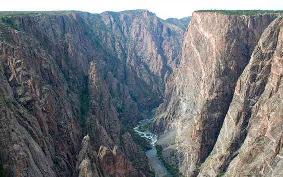 The Painted Wall, Colorado's tallest cliff, Black Canyon of the Gunnison National Park