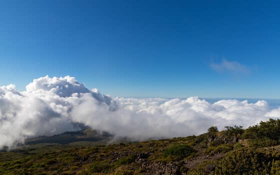View above the clouds at Haleakalā National Park summit