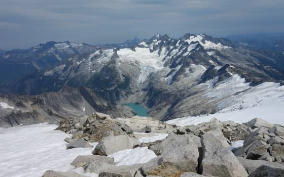 Jagged peaks and glaciers, North Cascades National Park