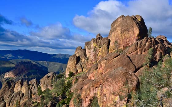 High Peaks and condors, Pinnacles National Park